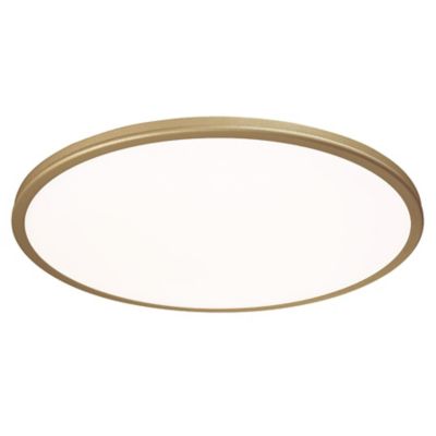 dweLED Geos LED Flushmount Light - Color: Brass - Size: 22 - FM-4622-27-