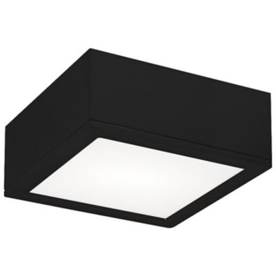 WAC Lighting Rubix Square LED Flushmount Light - Color: Black - Size: 1 lig