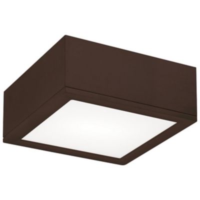 WAC Lighting Rubix Square LED Flushmount Light - Color: Bronze - Size: 1 li