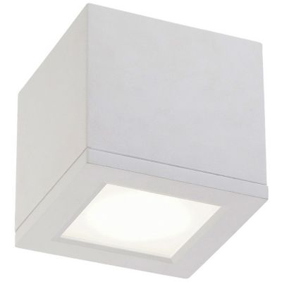 WAC Lighting Rubix LED Flushmount Light - Color: White - Size: 1 light - FM