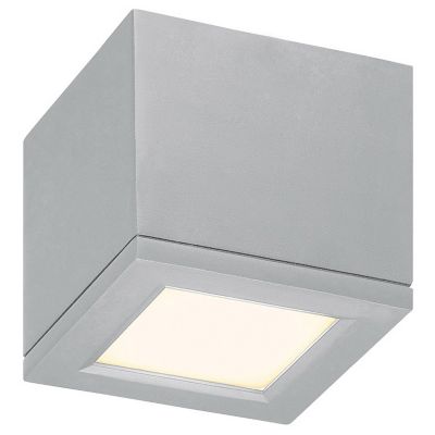 WAC Lighting Rubix LED Flushmount Light - Color: Grey - Size: 1 light - FM-