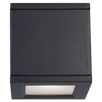 WAC Lighting Rubix Outdoor LED Wall Sconce - Color: Black - Size: 1 light -