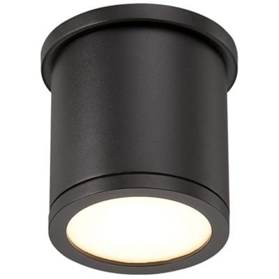 WAC Lighting Tube LED Flushmount Light - Color: Black - Size: 1 light - FM-