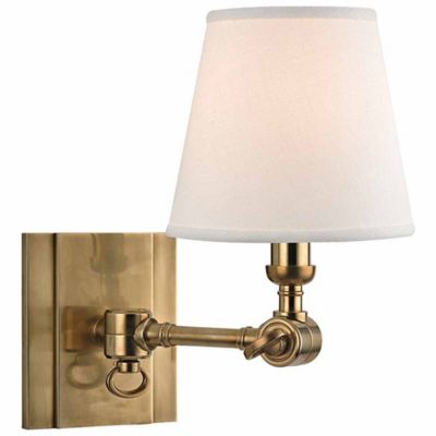 Hudson Valley Lighting Hillsdale Swivel Wall Sconce - Color: White - Size: 1 light - 6231-AGB