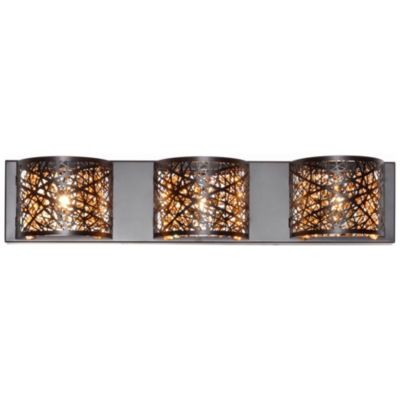 ET2 Lighting Inca Vanity Light - Color: Bronze - Size: 3 light - E21316-10B