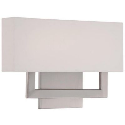 dweLED Manhattan LED 2 Arm Wall Sconce WS 13115 BN Size Small