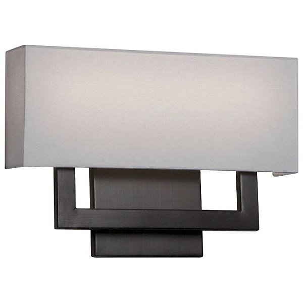 dweLED Manhattan LED 2 Arm Wall Sconce WS 13115 BO Size Small