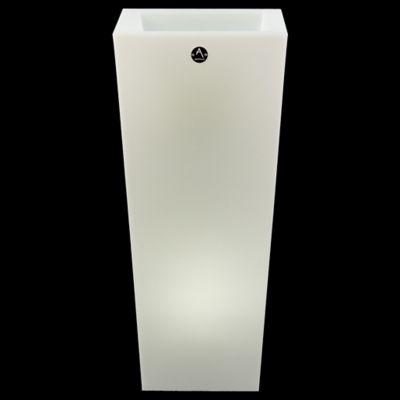 Artkalia Aix Squara LED Planter - Color: White - Size: Large - Aix Squara L