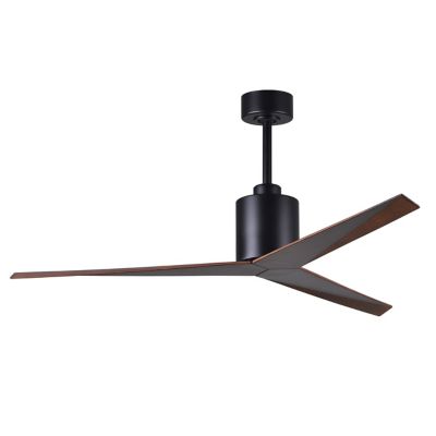 Atlas Fan Company Eliza Ceiling Fan - Color: Black - Blade Color: Walnut - 