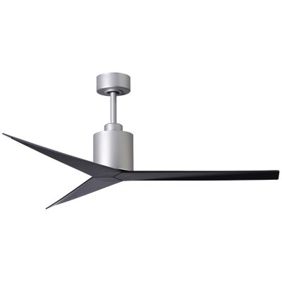 Atlas Fan Company Eliza Ceiling Fan - Color: Silver - Blade Color: Matte Bl