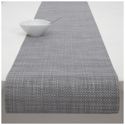 Chilewich Basketweave Table Runner - Color: Grey - 100108-050