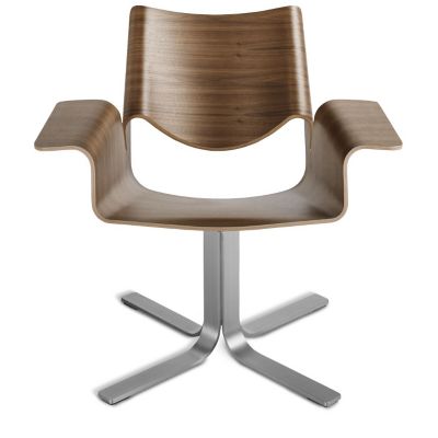 Blu Dot Buttercup Swivel Chair - Color: Brown - BC1-CHRKIT-WL