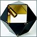 Black Exterior / Satin Brass Interior