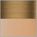 Brushed Gold with Copper Glass