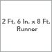 2 Ft. 6 In. x 8 Ft. Runner