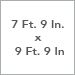 7 Ft. 9 In. x 9 Ft. 9 In