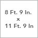 8 Ft. 9 In. x 11 Ft. 9 In