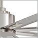 Brushed Nickel Wet with Silver blades
