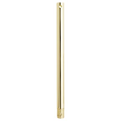 1/2-Inch ID x 12-Inch Extension Down Rod Polished Brass –