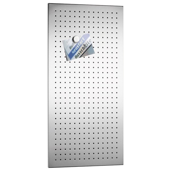 Blomus Muro Magnet Board Perforated Stainless Steel Wall Mounted Memo Organizer 