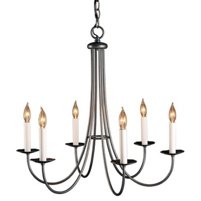 Simple Sweep Six Arms Chandelier (Natural Iron) - OPEN BOX