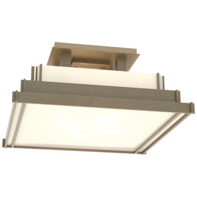 Steppe Semi-Flushmount With Art Glass - Small