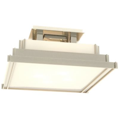 Steppe Semi-Flushmount With Art Glass - Small