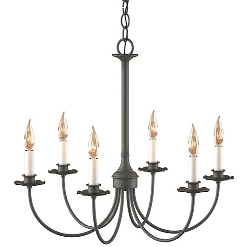 Simple Lines Six Arms Chandelier