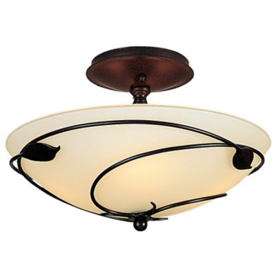 Forged Leaves Semi-Flushmount