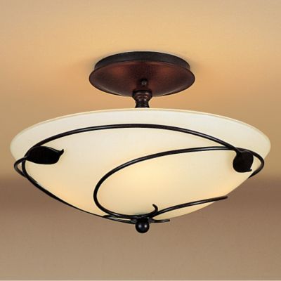 Forged Leaves Semi-Flushmount