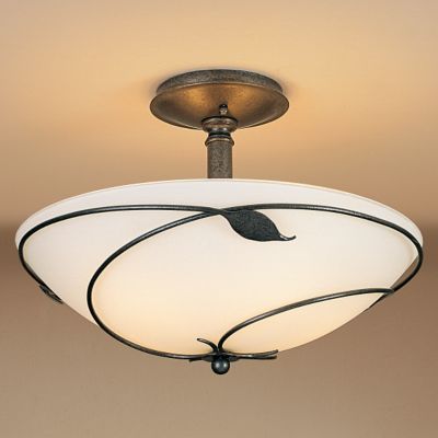 Forged Leaves Semi-Flushmount