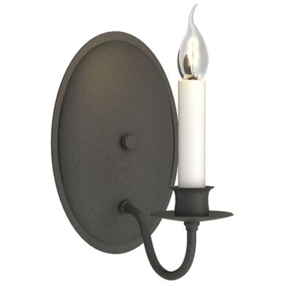 Single Light On Oval Back Wall Sconce