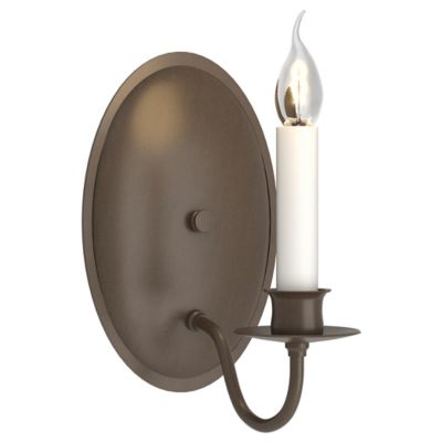 Single Light On Oval Back Wall Sconce