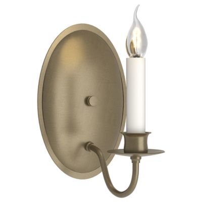 Single Light On Oval Back Wall Sconce