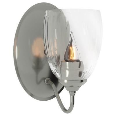 Simple Lines Single Wall Sconce with Water Glass