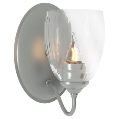 Simple Lines Single Wall Sconce with Water Glass