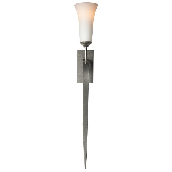 Sweeping Taper Wall Sconce With Glass