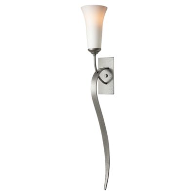 Sweeping Taper Wall Sconce With Glass