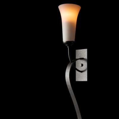 Sweeping Taper Wall Sconce With Glass