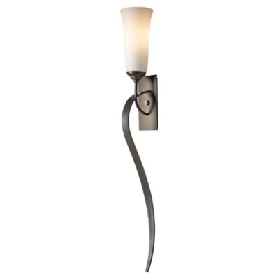 Sweeping Taper Wall Sconce With Glass