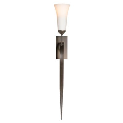 Sweeping Taper Wall Sconce With Glass