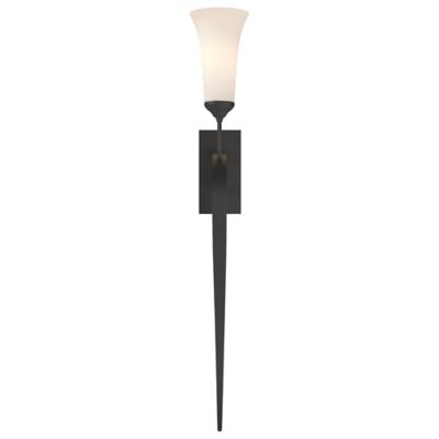 Sweeping Taper Wall Sconce With Glass