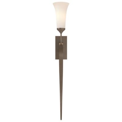 Sweeping Taper Wall Sconce With Glass