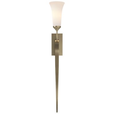 Sweeping Taper Wall Sconce With Glass