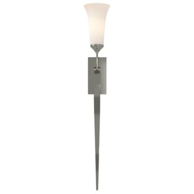 Sweeping Taper Wall Sconce With Glass