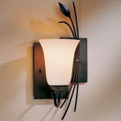 Forged Lead with Two Panels Wall Sconce