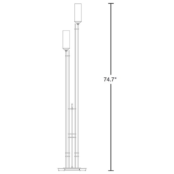 Metra Twin Tall Floor Lamp