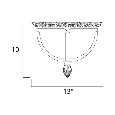 Knob Hill Outdoor Flushmount by Maxim Lighting at