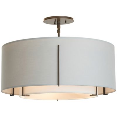 Exos Double Shade Medium Semi-Flushmount