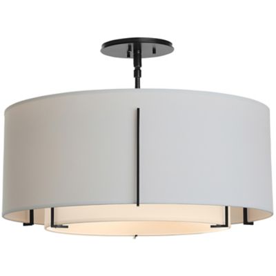 Exos Double Shade Medium Semi-Flushmount
